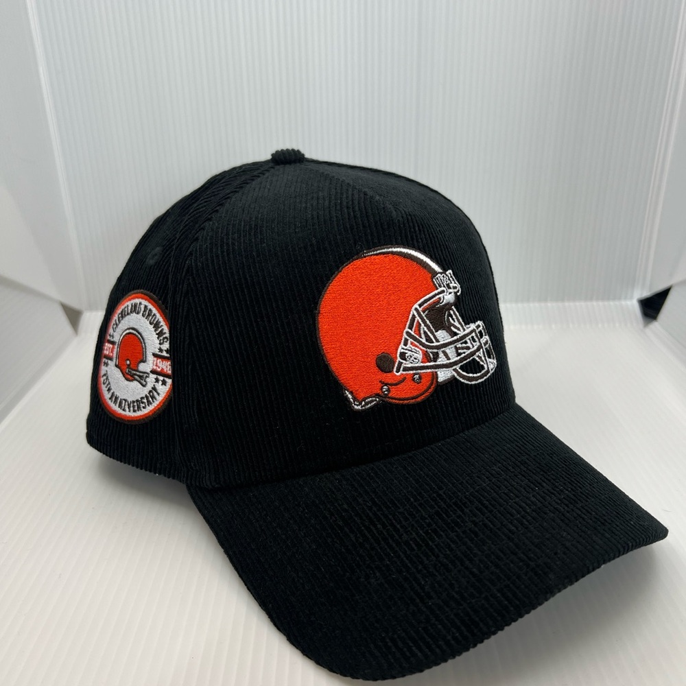 Cleveland Browns New Era Corduroy 9forty A-Frame snapback